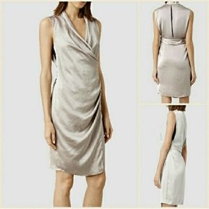 All Saints Arina Wrap Dress